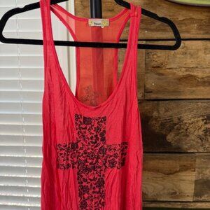 Tmani brand red tank top